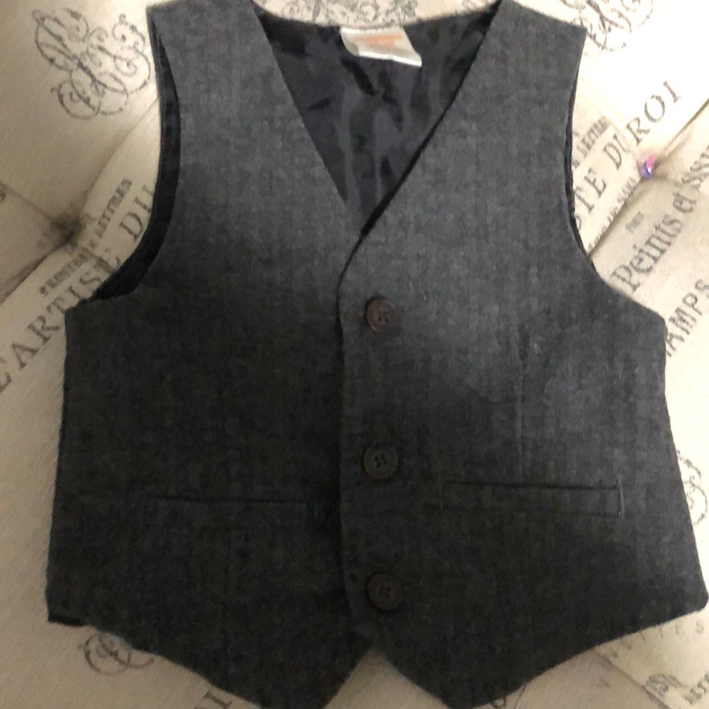 Gymboree gray dress vest size 12-18 months - Picture 2 of 4